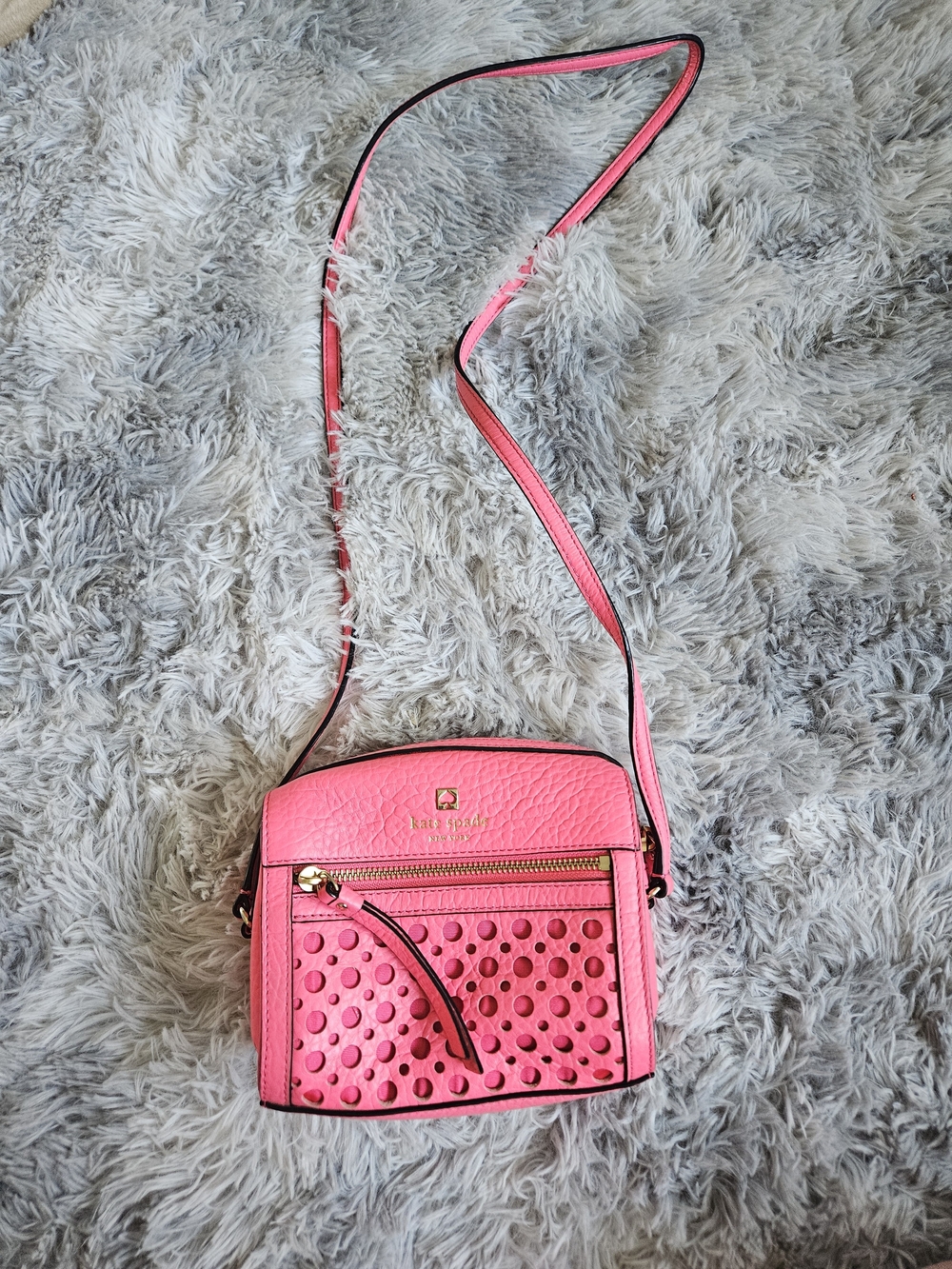 Kate Spade New York Perri Lane Bubbles Looloo leather crossbody bag